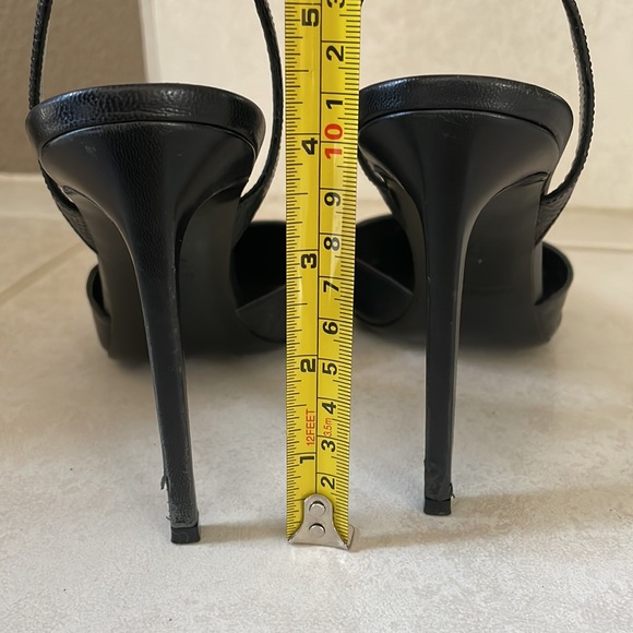 Saint Laurent Black Slingback Pumps - Picture 10 of 10